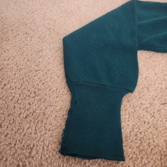 Womens Knit Vintage Sweater Lord Jeff Green Cardigan Size XL #Q372 - Picture 3 of 7